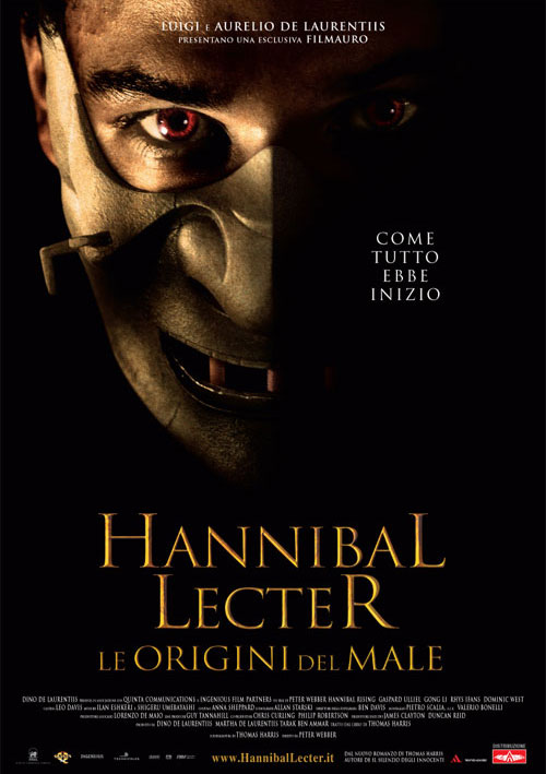 Hannibal Lecter le origini del male